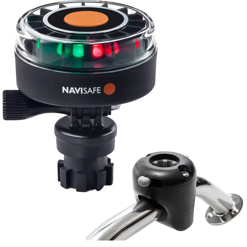 Navisafe Navilight 2Nm Tricolor W/Navimount Base  Rail Mount - Black [340Kit] 1