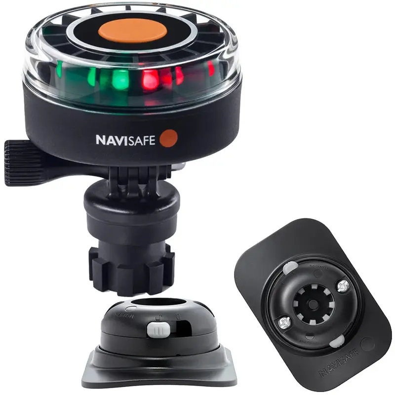 Navisafe Navilight 2Nm Tricolor W/Navimount Base  Rib Mount - Black [340Kit2] 1