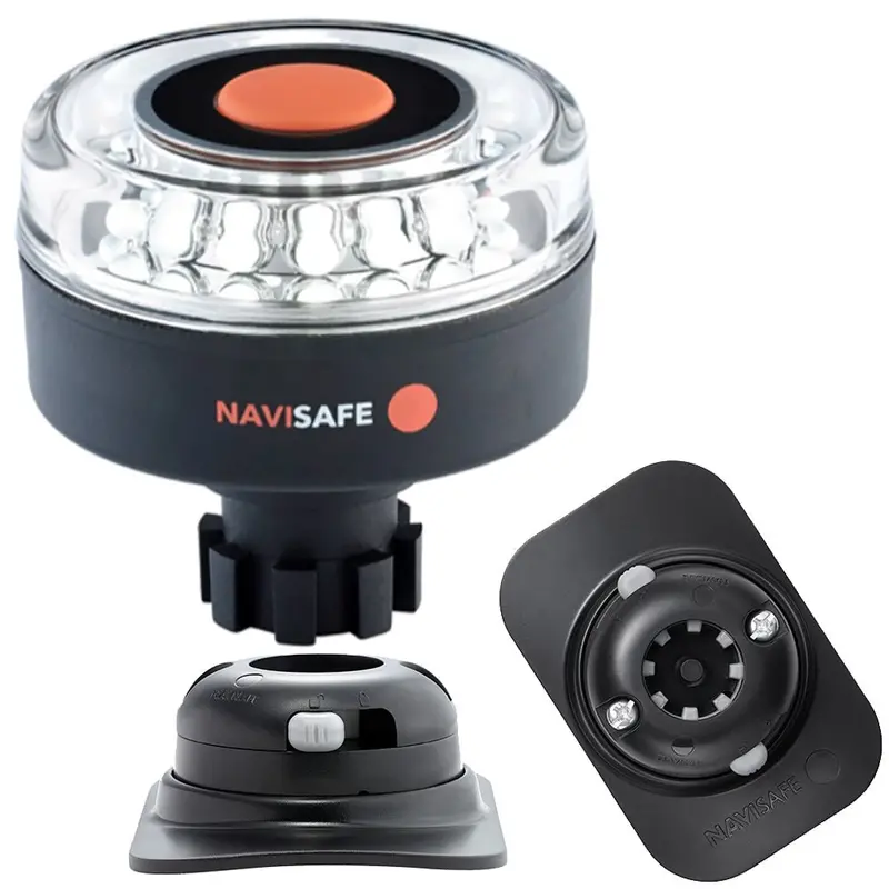 Navisafe Navilight 360 2Nm W/Navibolt Base  Rib Mount - Black [042Kit2] 1