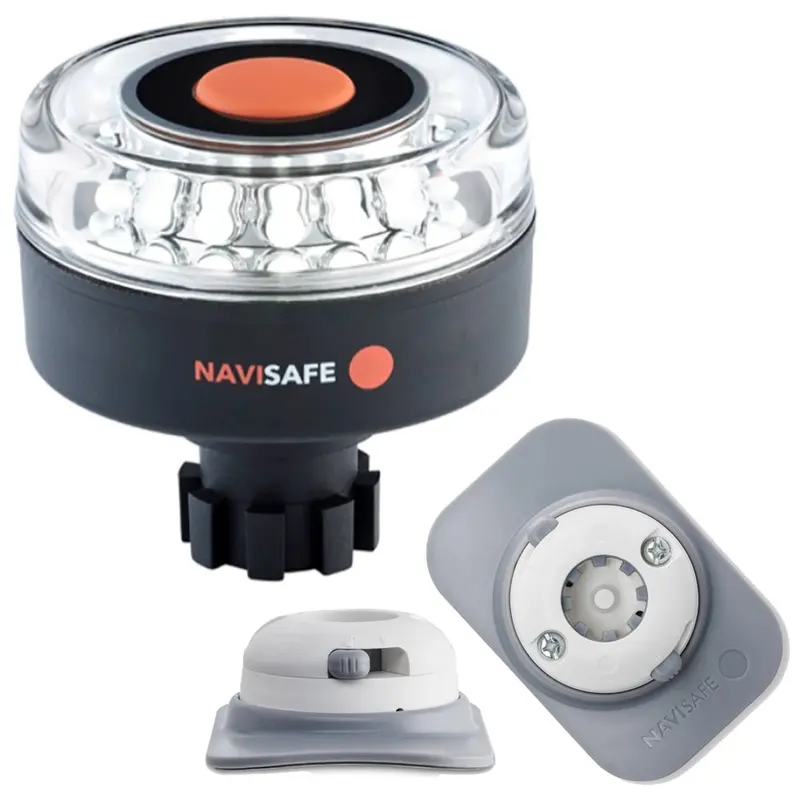 Navisafe Navilight 360 2Nm W/Navibolt Base  Rib Mount - White [042Kit4] 1