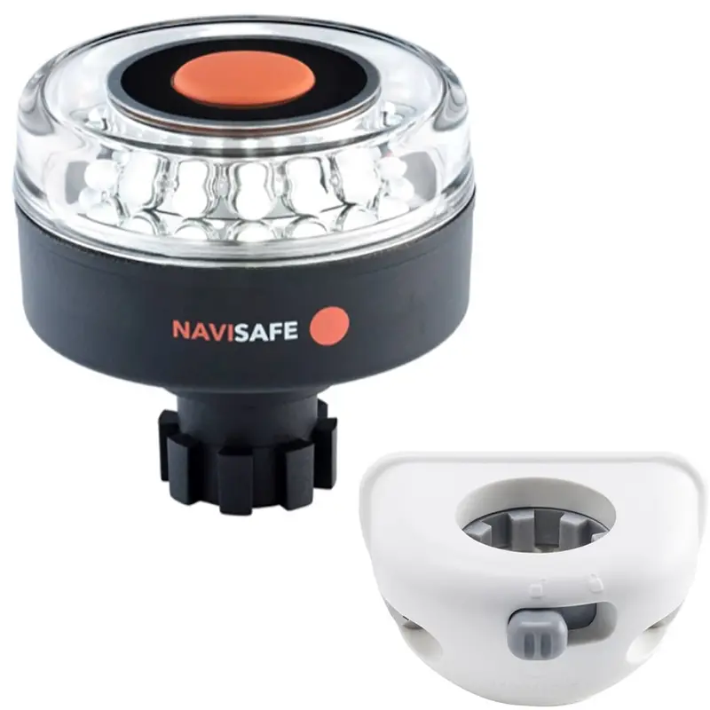 Navisafe Navilight 360 2Nm W/Navibolt Base  Vertical Mount - White [042Kit6] 1