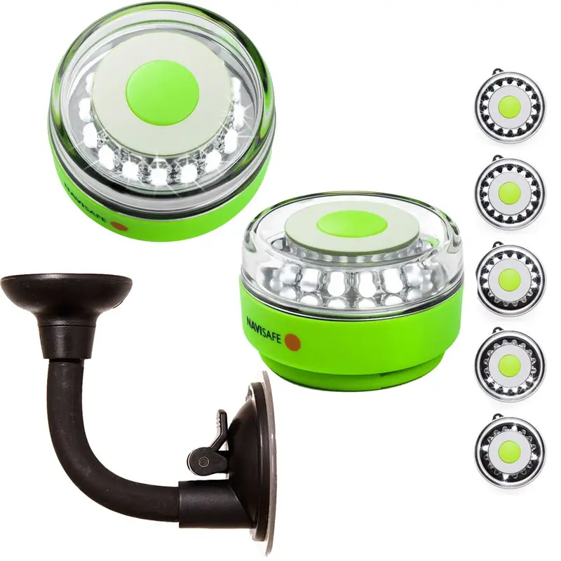 Navisafe Portable Navilight 360 2Nm Rescue - Glow In The Dark - Green W/Bendable Suction Cup Mount [010Kit2] 1