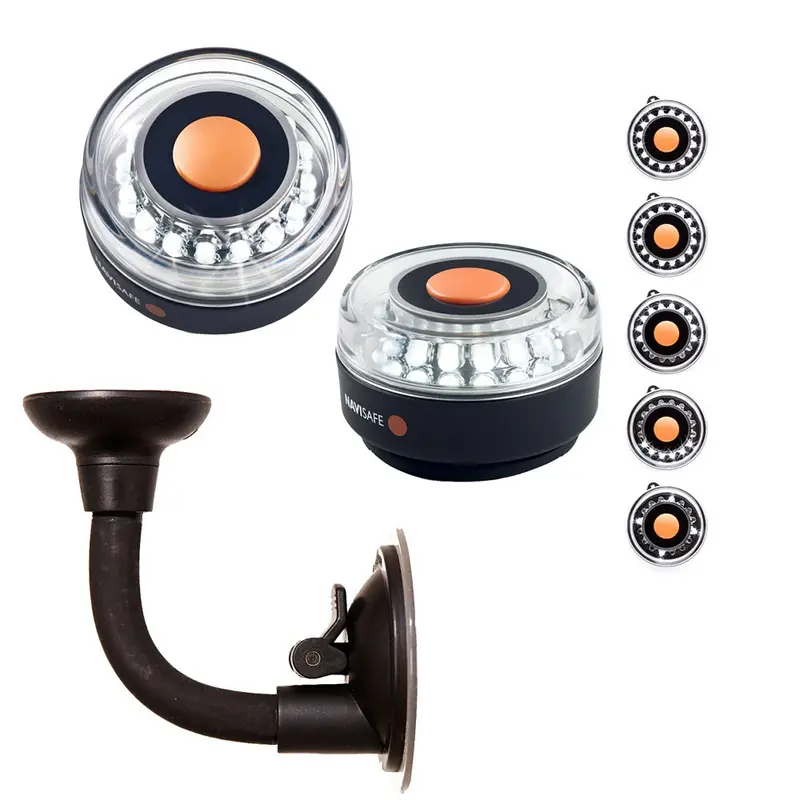 Navisafe Portable Navilight 360 2Nm - White W/Bendable Suction Cup Mount [001Kit2] 1