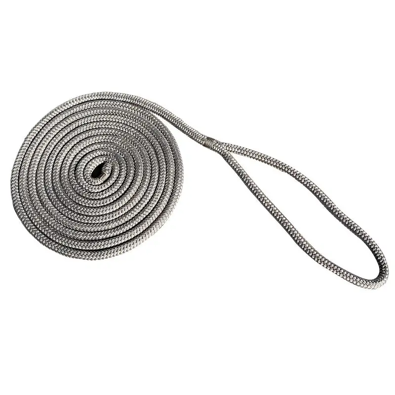 New England Rope 3/4" X 25 Nylon Double Braid Dock Line - Grey [5058-24-00025] 1