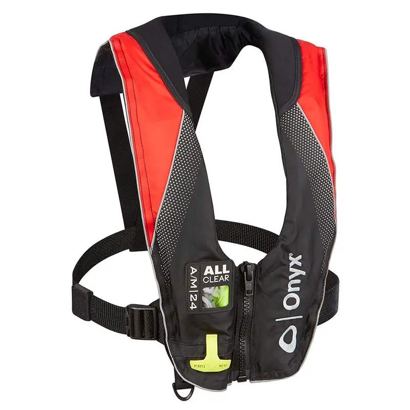 Onyx A/M-24 Series All Clear Automatic/Manual Inflatable Life Jacket - Black/Red - Adult [132200-100-004-20] 1