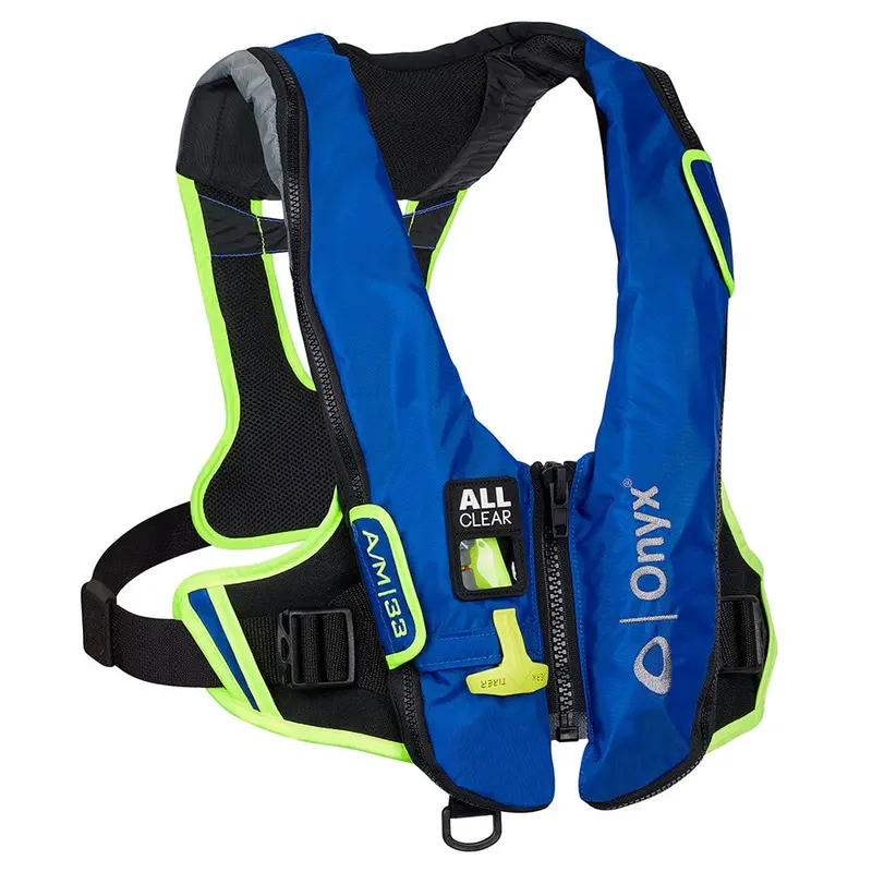 Onyx Impulse A/M-33 All Clear Auto/Manual Inflatable Life Jacket - Blue [132800-500-004-21] 1