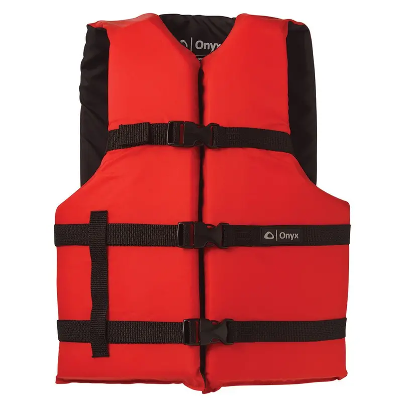 Onyx Nylon General Purpose Life Jacket - Adult Universal - Red [103000-100-004-12] 1