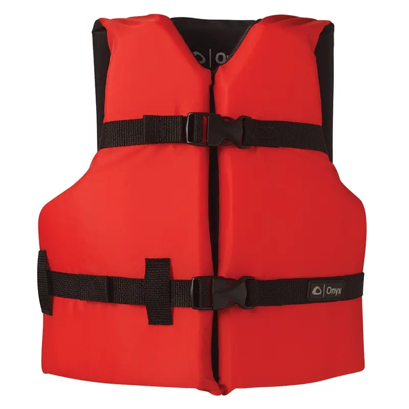 Onyx Nylon General Purpose Life Jacket - Youth 50-90Lbs - Red [103000-100-002-12] 1