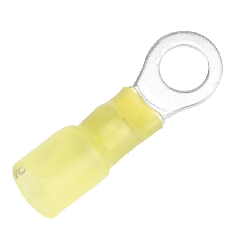 Pacer 12-10 Awg Heat Shrink Ring Terminal - 1/4" Stud Size - 100 Pack [Te10-14R-100] 1
