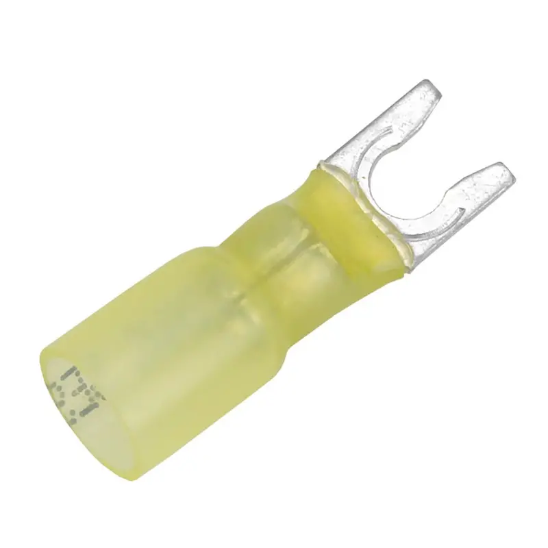 Pacer 12-10 Awg Heat Shrink Spade Terminal - #10 Stud Size - 100 Pack [Te10-10Slf-100] 1