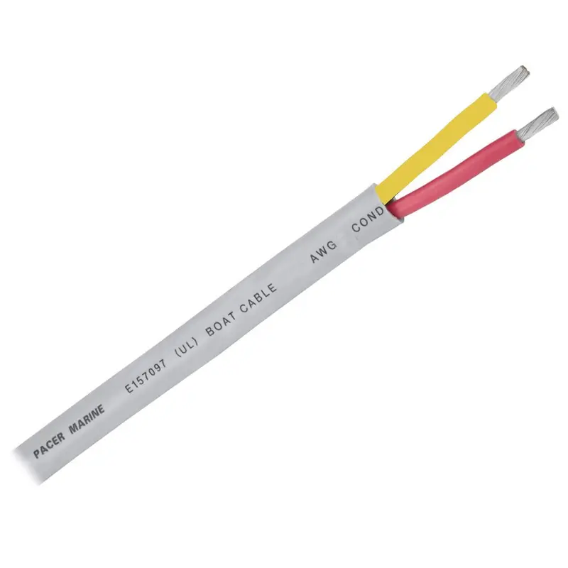 Pacer 12/2 Awg Safety Duplex Cable - Flat Cable - Red/Yellow - Sold By The Foot [W12/2Ryw-Ft] 1