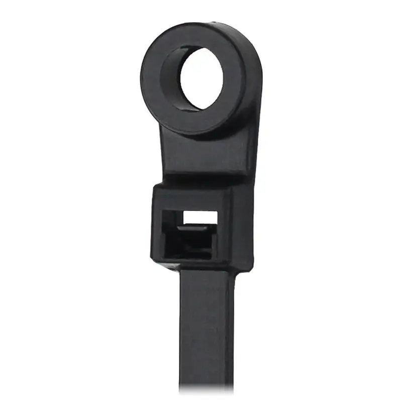 Pacer 15" Cable Tie W/Mounting Ring - Black - 50Lb Tensile Strength - 4" Bundle Diameter - 100 Piece Bag [Ctmr4s-100Bk] 1