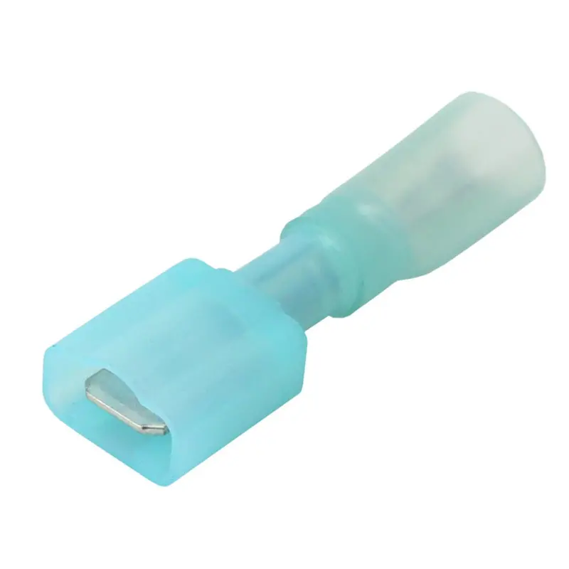 Pacer 16-14 Awg Fully-Insulated Male Disconnect Terminal - Blue - 25 Pack [Tde14-250Fim-25] 1