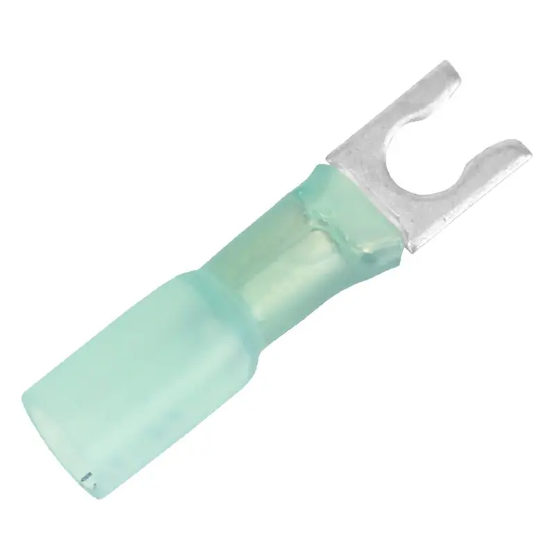 Pacer 16-14 Awg Heat Shrink Spade Terminal - #10 Stud Size - 100 Pack [Te14-10Slf-100] 1