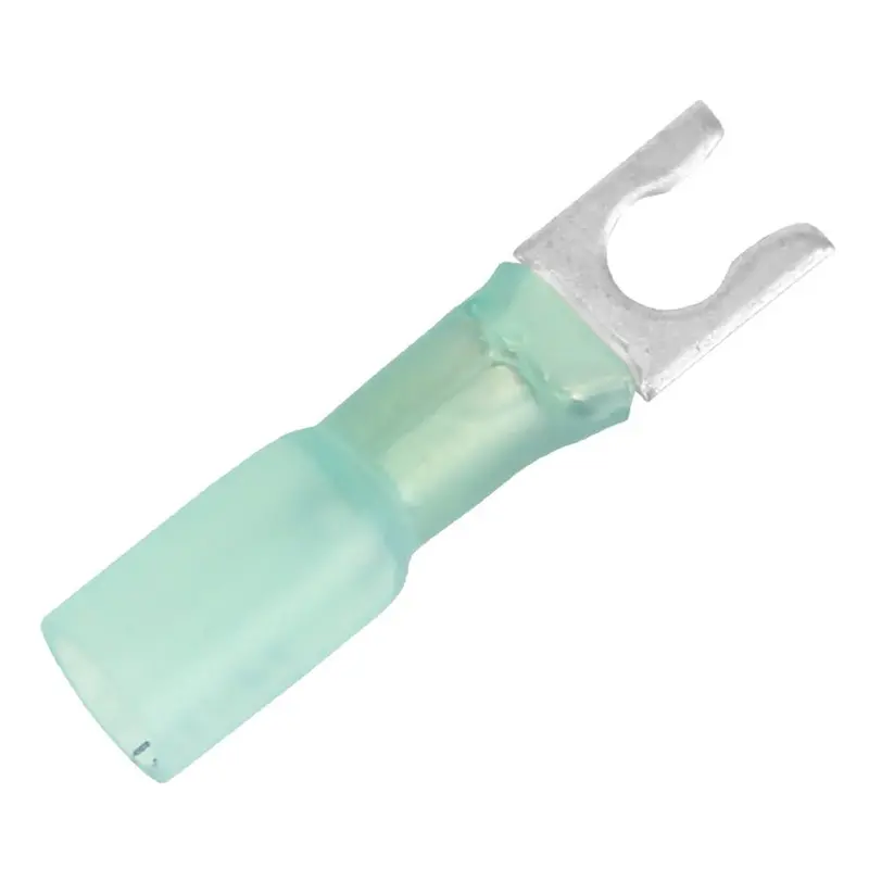 Pacer 16-14 Awg Heat Shrink Spade Terminal - #10 Stud Size - 25 Pack [Te14-10Slf-25] 1
