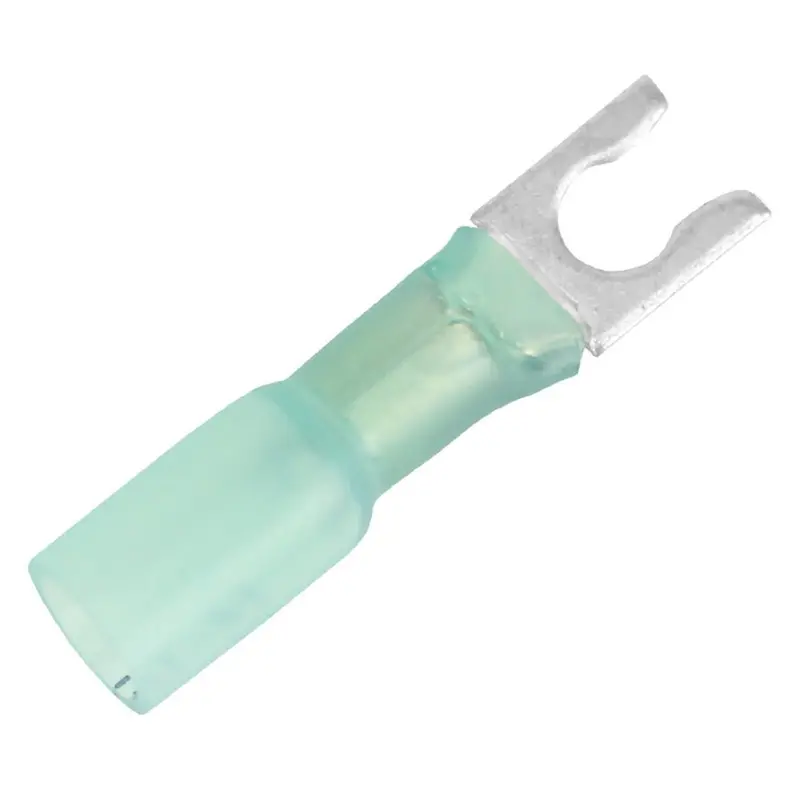 Pacer 16-14 Awg Heat Shrink Spade Terminal - #8 Stud Size - 100 Pack [Te14-8Slf-100] 1