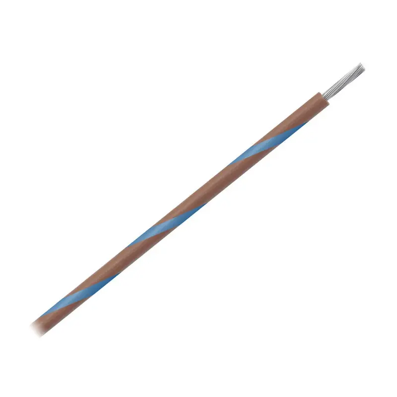 Pacer 16 Awg Gauge Striped Marine Wire 500' Spool - Brown W/Blue Stripe [Wul16br-6-500] 1