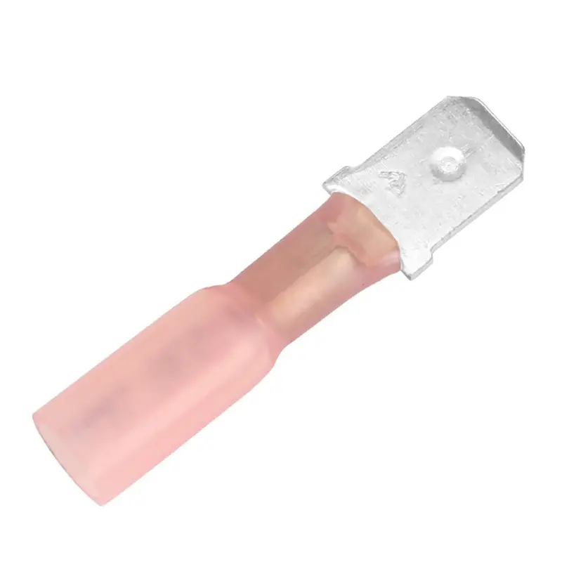 Pacer 22-18 Awg Heat Shrink Male Disconnect - 25 Pack [Tde18-250M-25] 1