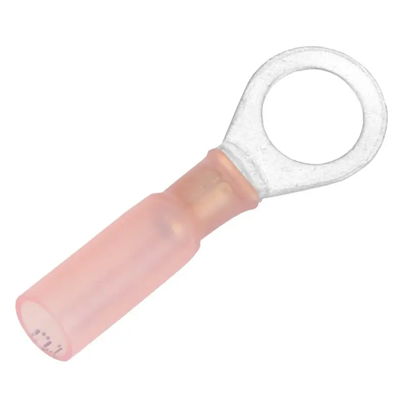 Pacer 22-18 Awg Heat Shrink Ring Terminal - 5/16" Stud Size - 100 Pack [Te18-56R-100] 1