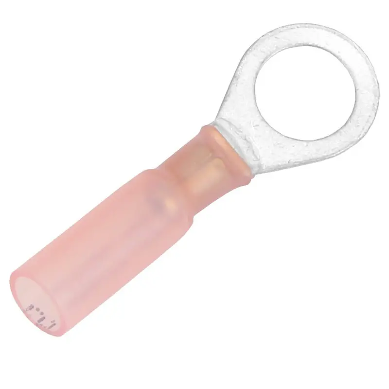 Pacer 22-18 Awg Heat Shrink Ring Terminal - 5/16" Stud Size - 25 Pack [Te18-56R-25] 1