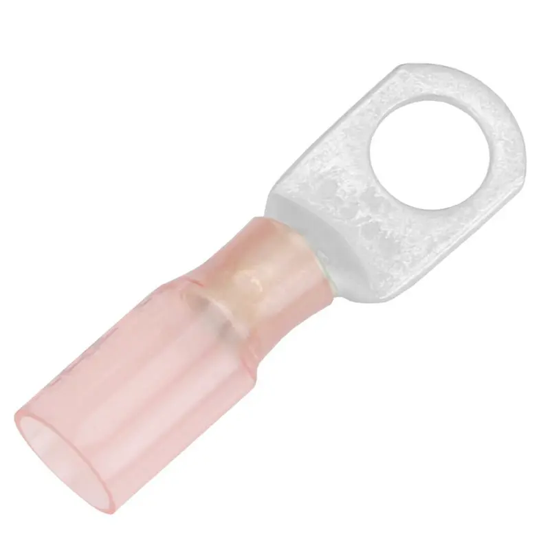 Pacer 8 Awg Heat Shrink Ring Terminal - 3/8" Stud Size - 25 Pack [Te8-38R-25] 1