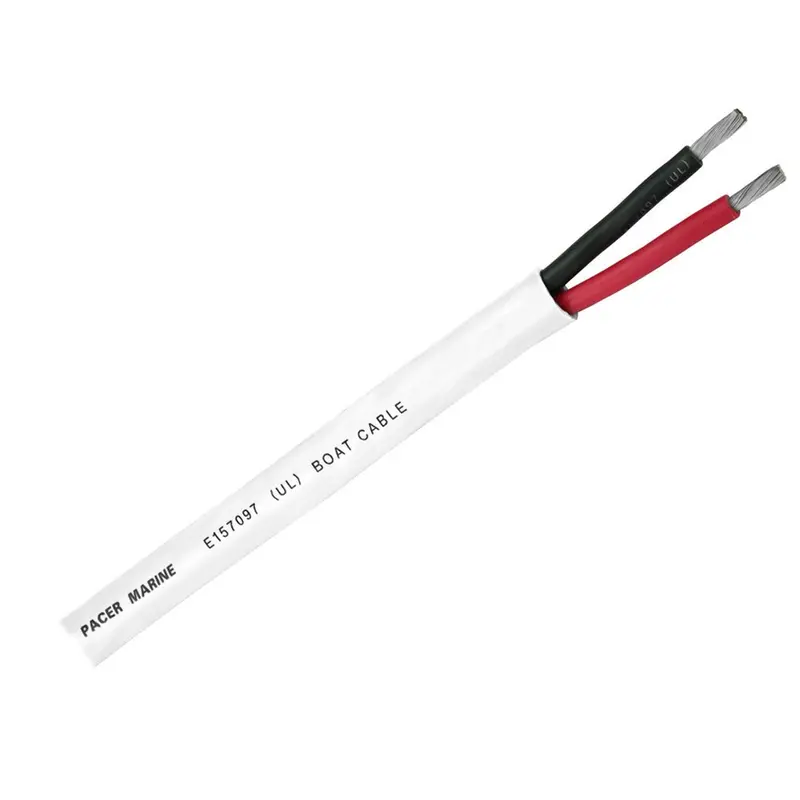 Pacer Duplex 2 Conductor Cable - 500' - 14/2 Awg - Round Cable - Red, Black [Wr14/2Dc-500] 1