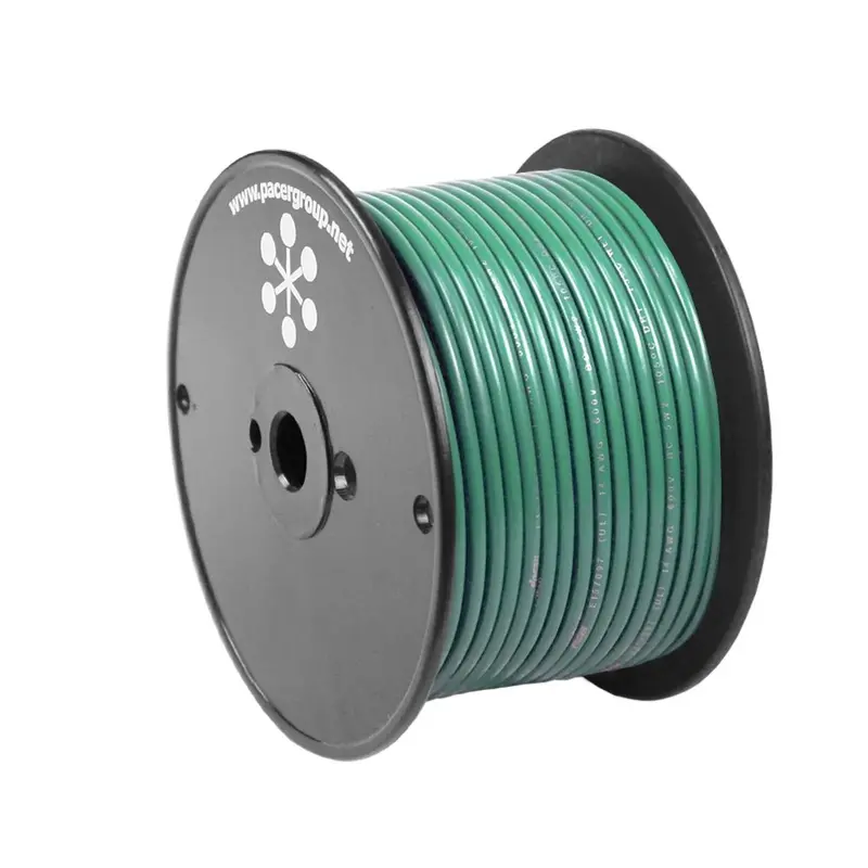 Pacer Green 8 Awg Primary Wire - 100  [Wul8gn-100] 1