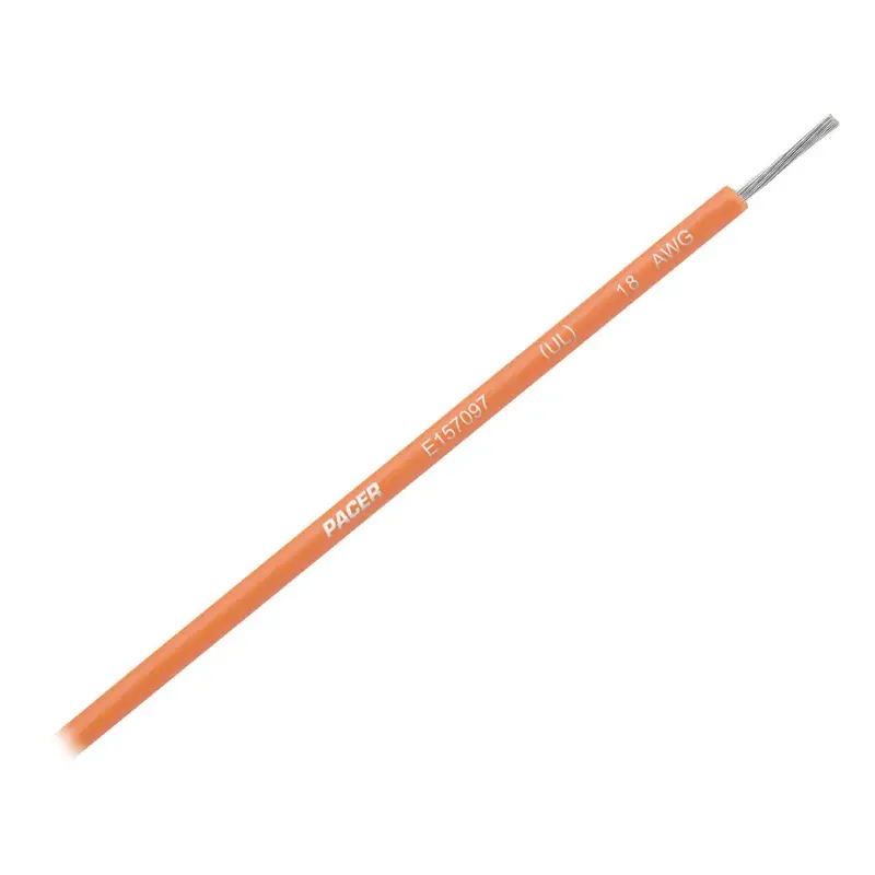 Pacer Orange 18 Awg Ul Marine Wire - 35' [Wul18or-35] 1