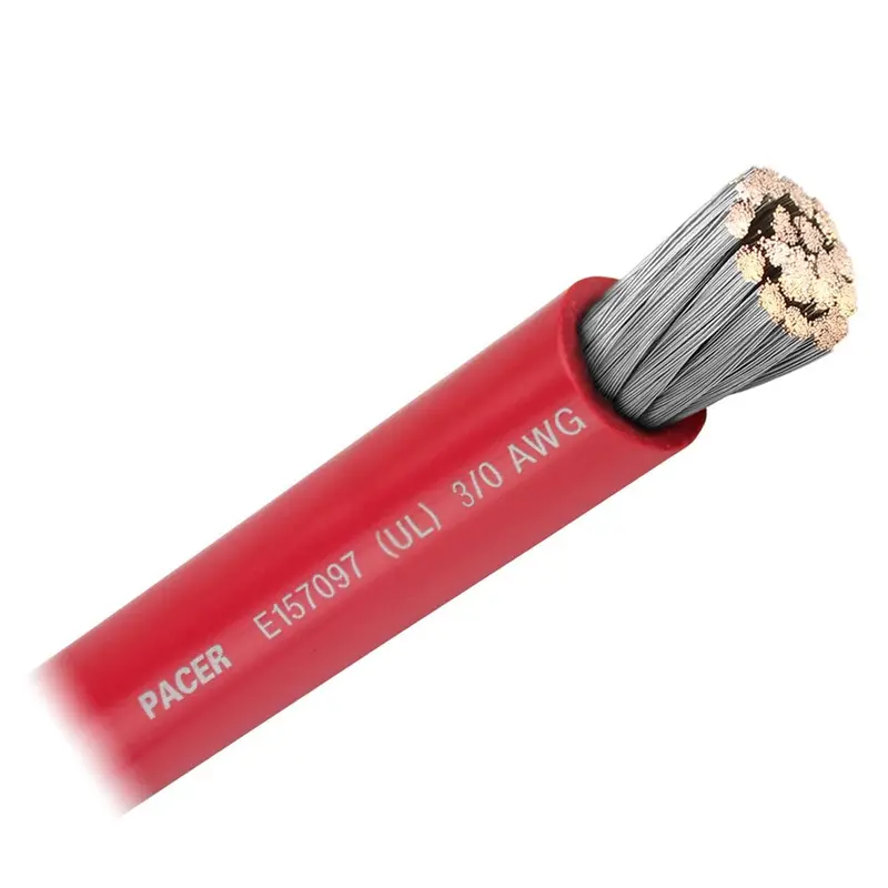 Pacer Red 3/0 Awg Battery Cable - Sold By The Foot [Wul3/0Rd-Ft] 1