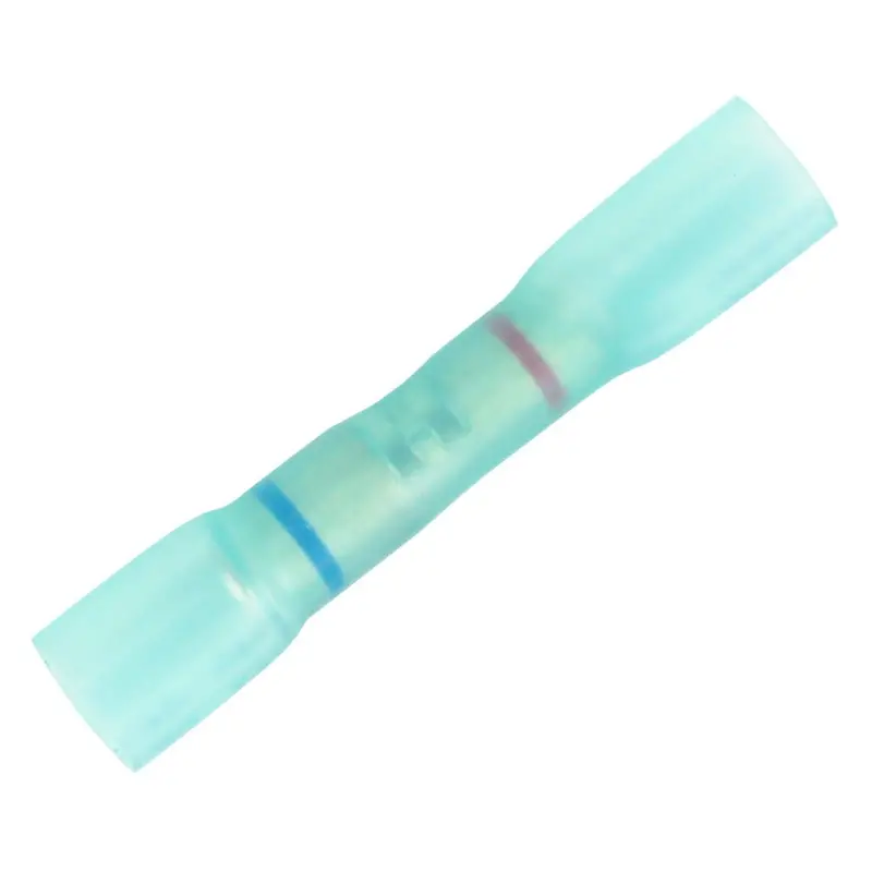 Pacer Step-Down Butt Splices W/Blue Heat Shrink - 22-18 Awg To 16-14 Awg - 100 Pack [Tbsde14-18-100] 1