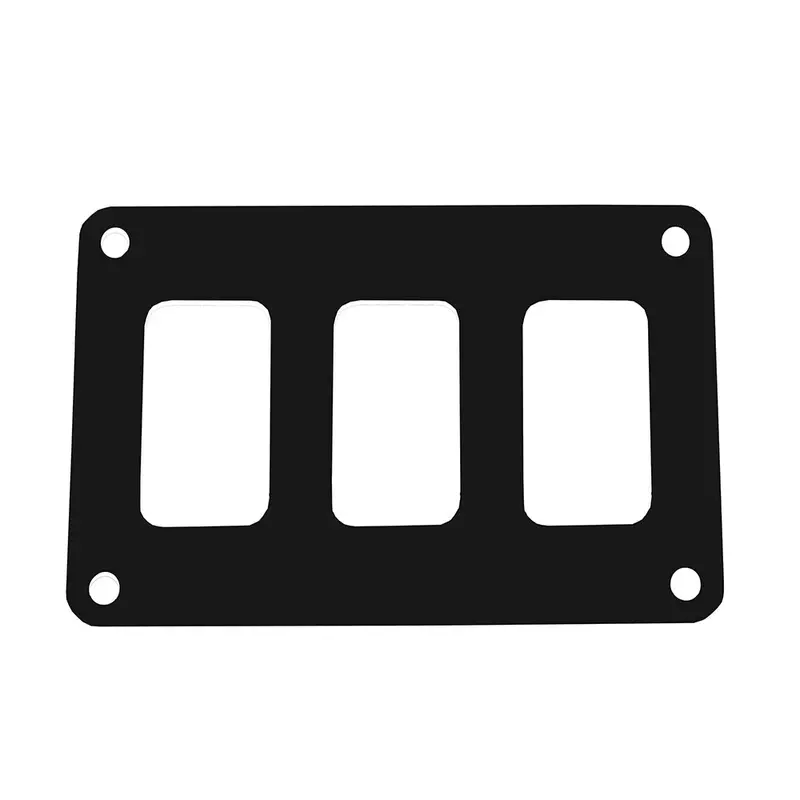 Pacer Switch Panel - 3 Switch  1 Row - 4.25" X 2.75" - Black Powder Coated Aluminum [Psc-31-Bk] 1