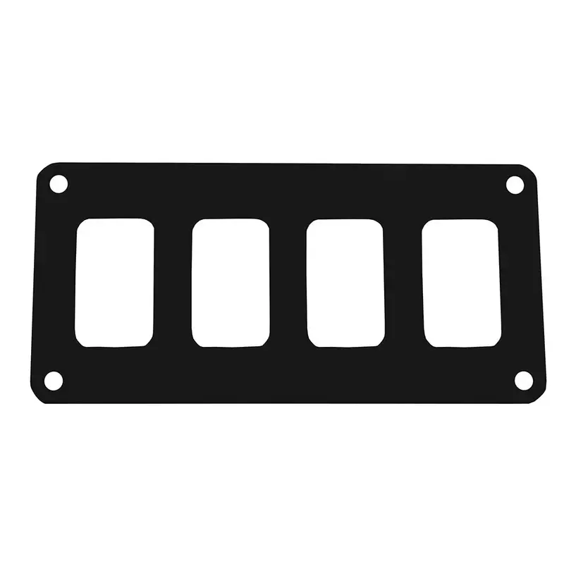 Pacer Switch Panel - 4 Switch  1 Row - 5.5" X 2.75" - Black Powder Coated Aluminum [Psc-41-Bk] 1
