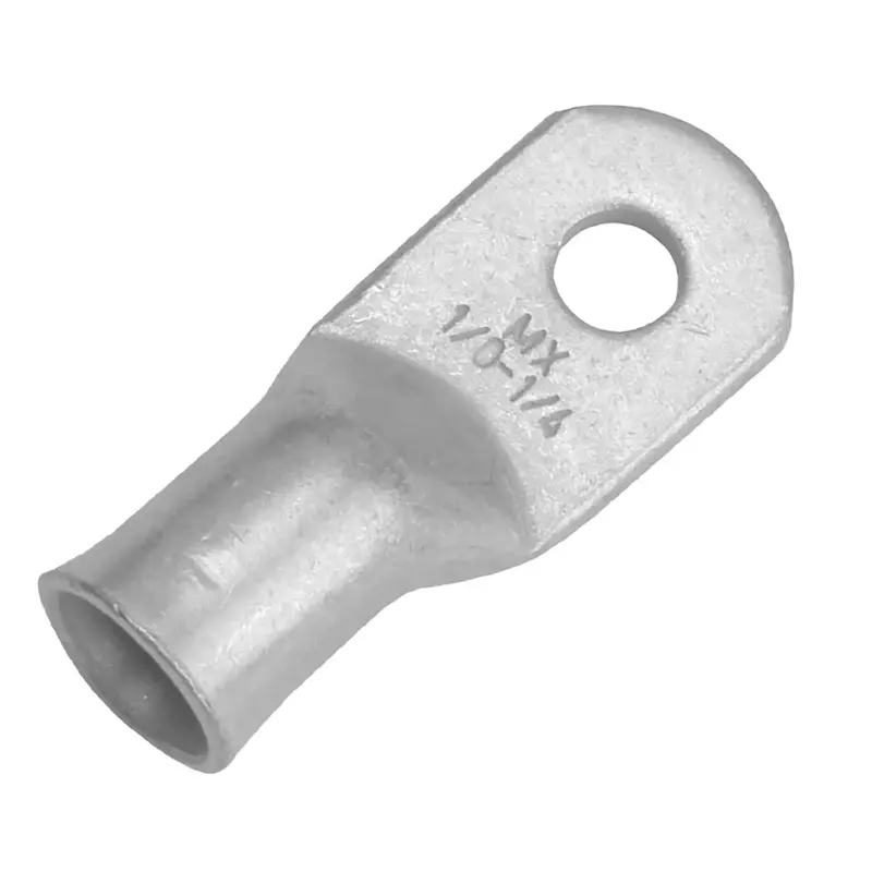 Pacer Tinned Lug 1/0 Awg - 1/4" Stud Size - 10 Pack [Tae1/0-14R-10] 1