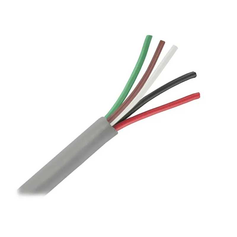 Pacer Unshielded 5 Conductor Cable - 25' - 18/5 Awg - Green, Brown, White, Black,  Red [M18/5-25] 1