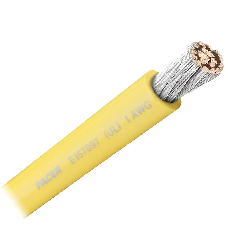 Pacer Yellow 1 Awg Battery Cable - Sold By The Foot [Wul1yl-Ft] 1