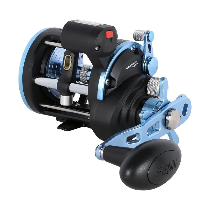 Penn Warii20lwlclh Warfare Ii Level Wind 20 Left Hand Conventional Reel W/Line Counter [1639682] 1