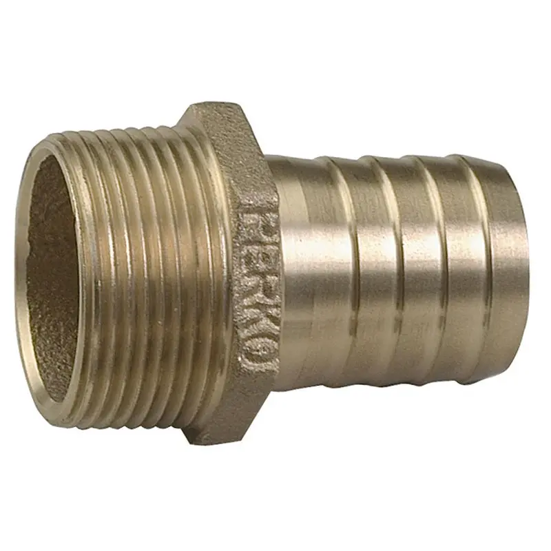 Perko 1" Pipe To Hose Adapter Straight Bronze Made In The Usa [0076Dp6plb] 1