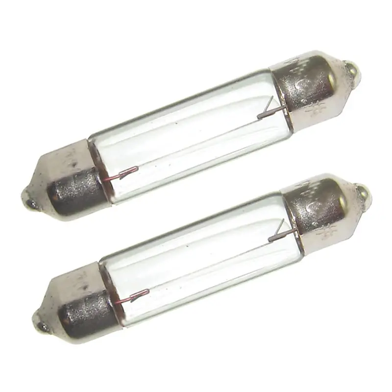 Perko Double Ended Festoon Bulbs - 12V, 10W, .74A - Pair [0070Dp0clr] 1