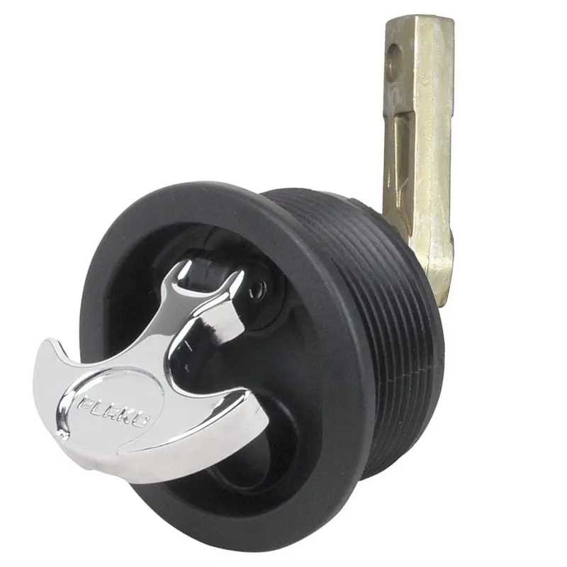 Perko Flush Mount Latch - Straight Cam Bar - 2.5" Hole - Black [1092Dp3blk] 1