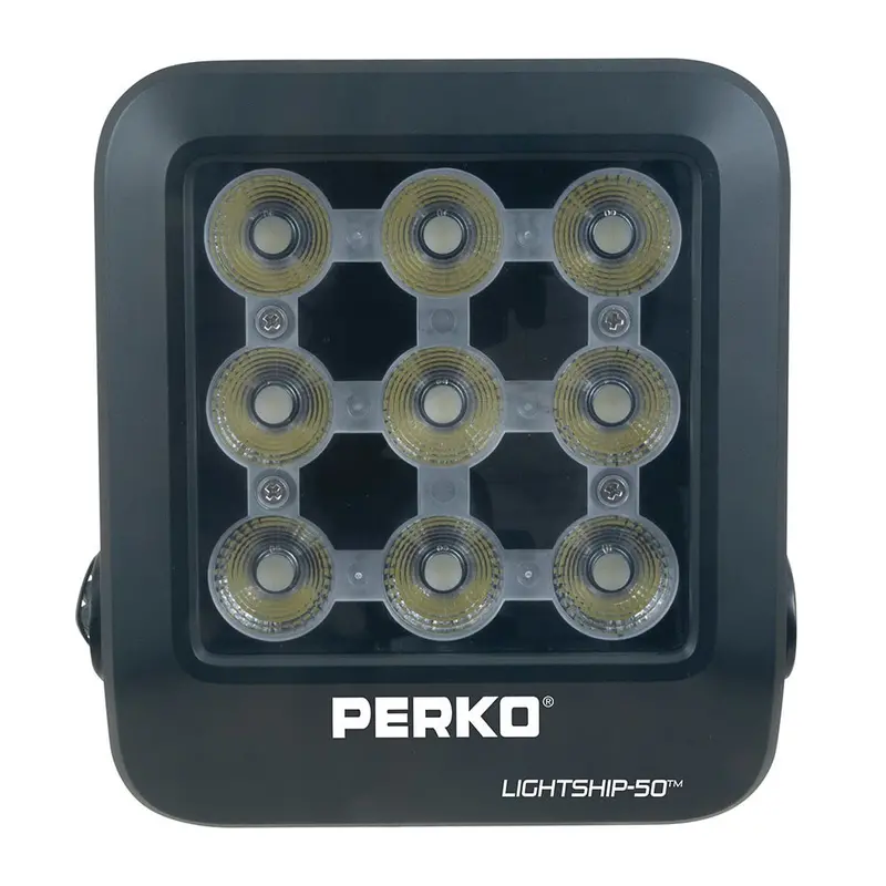Perko Lightship 50 Led High Performance Floodlight - 12/24V - Black [1643050F0b] 1