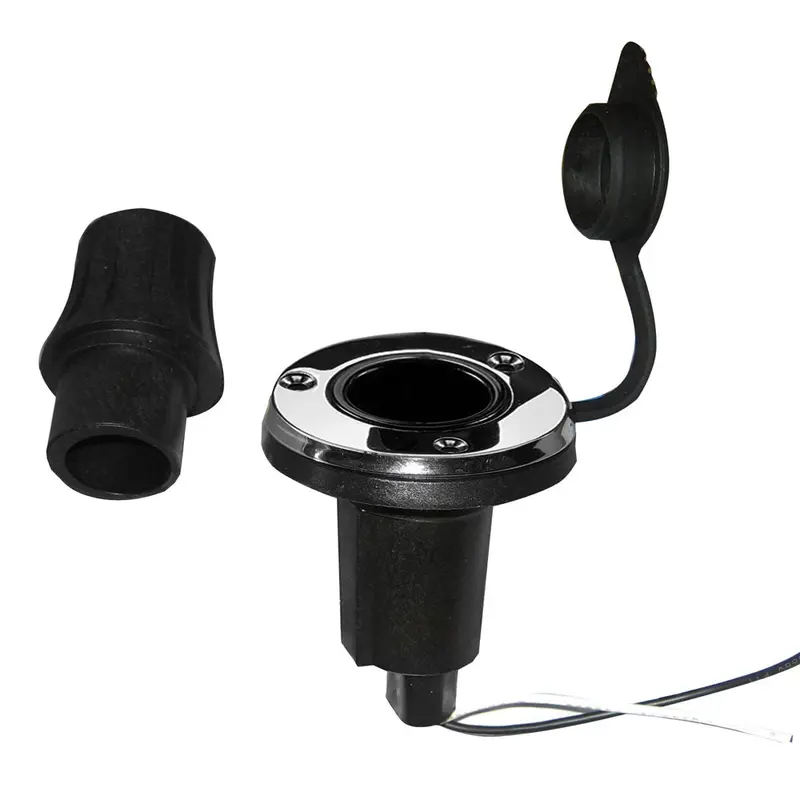 Perko Locking Collar Pole Light Mounting Base - 2 Pin - Round - Stainless Steel [1045P0sdp] 1