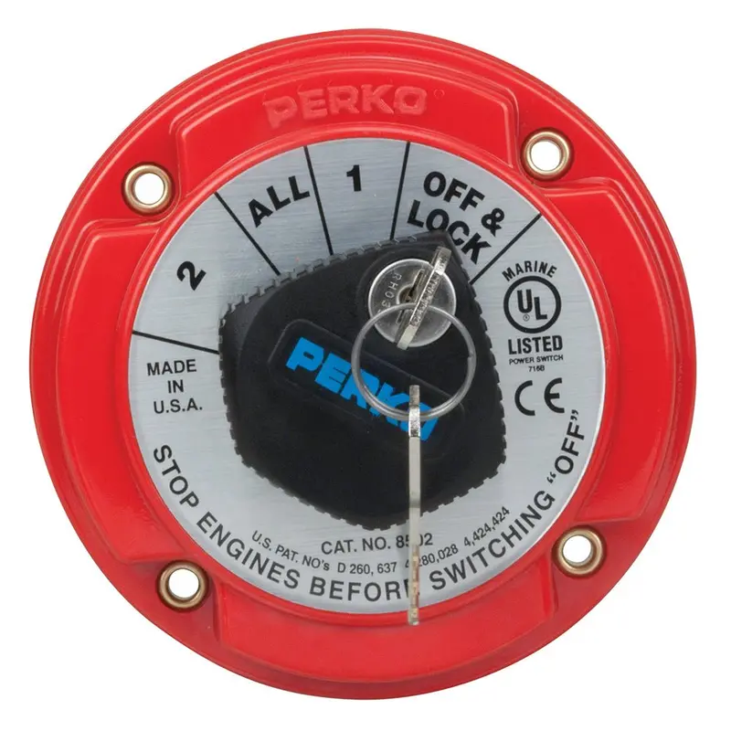 Perko Medium Duty Battery Selector Switch W/Key Lock [8502Dp] 1