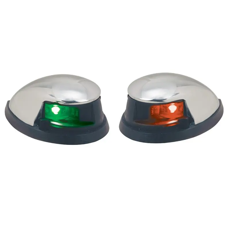 Perko Red/Green Horizontal Mount Side Lights - Pair - Chrome Plated Zinc [0648Dp0chr] 1