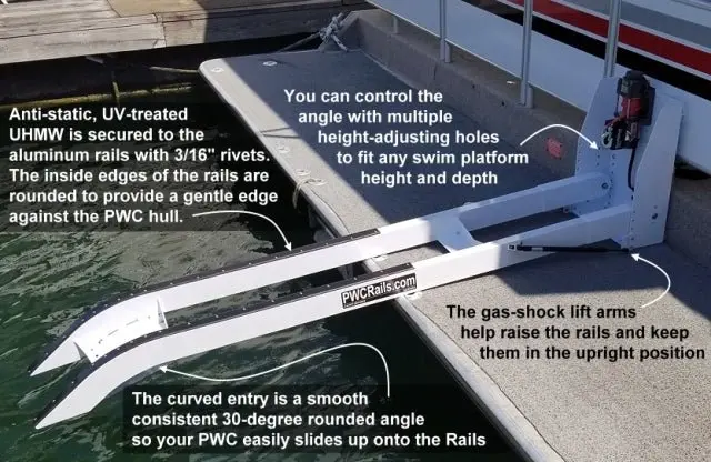 Personal Watercraft Tilt-Up Rails 1
