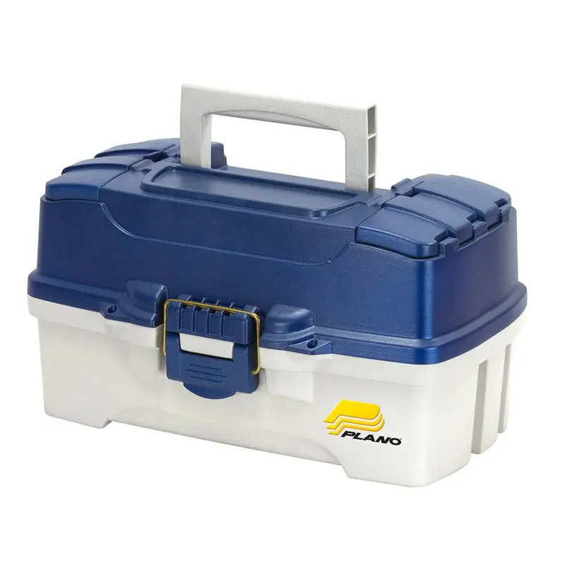 Plano 2-Tray Tackle Box W/Duel Top Access - Blue Metallic/Off White [620206] 1