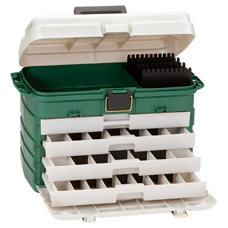 Plano 4-Drawer Tackle Box - Green Metallic/Silver [758005] 1