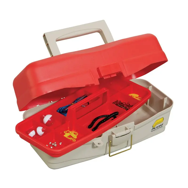Plano Take Me Fishing Tackle Kit Box - Red/Beige [500000] 1
