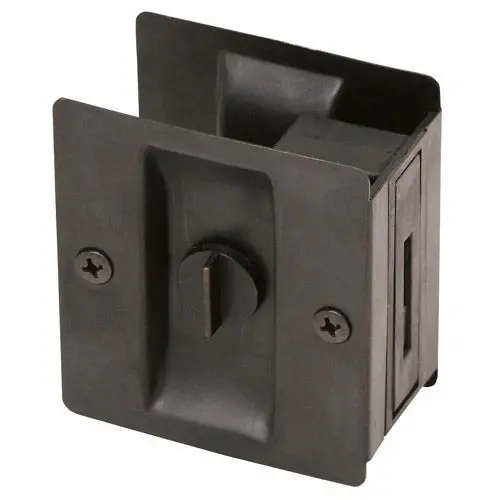 Pocket Door Pull & Lock (Oil-Rubbed Bronze) 1