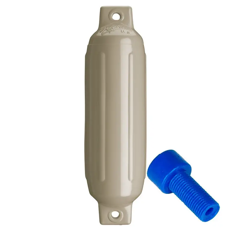 Polyform G-1 Twin Eye Fender 3.5" X 12.8" - Sand W/Adapter [G-1 Sand W/Air Adapter] 1