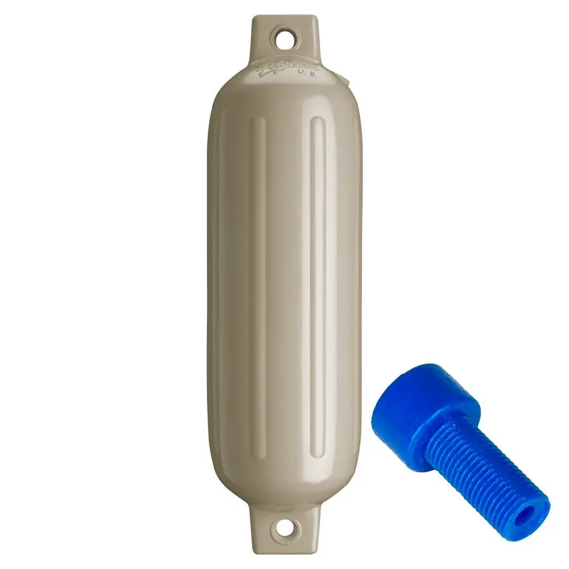 Polyform G-3 Twin Eye Fender 5.5" X 19" - Sand W/Adapter [G-3 Sand W/Air Adapter] 1